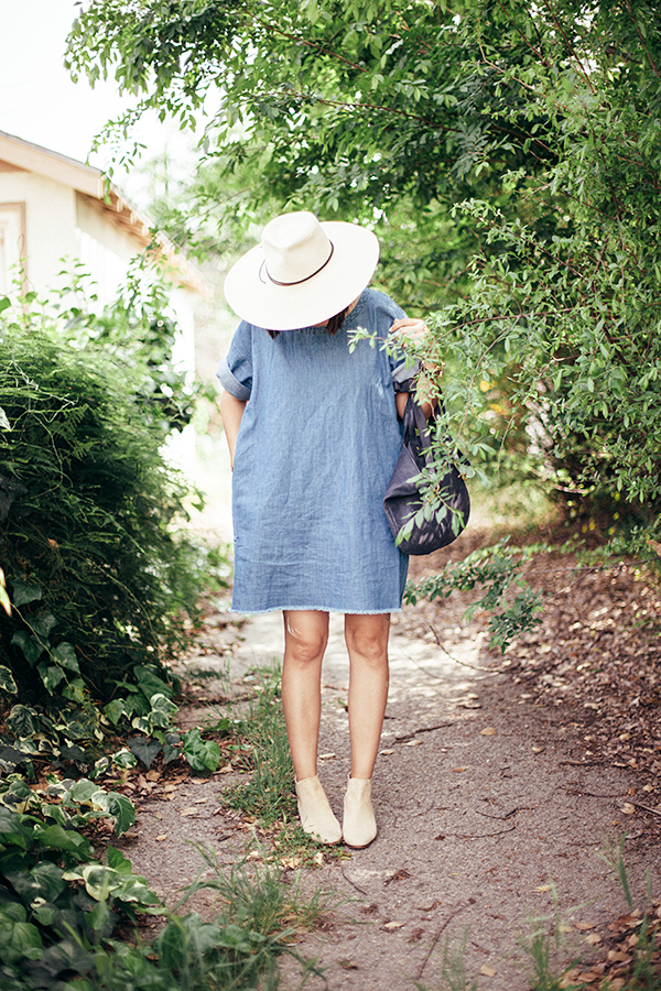 outfit: the denim dress - calivintage